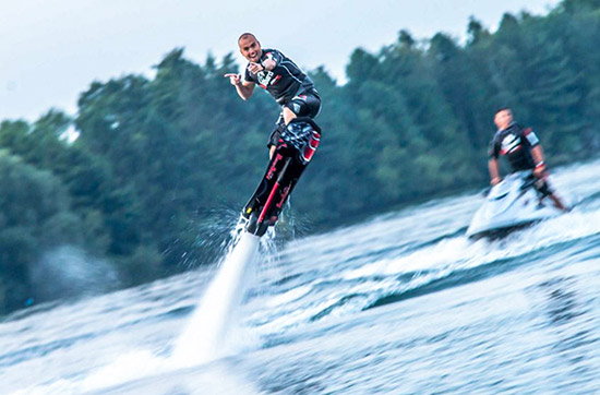 Flyboarden bei Mönchengladbach