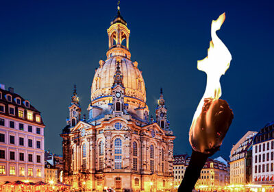 Candle Light Dinner & Nachtwächtertour Dresden für 2